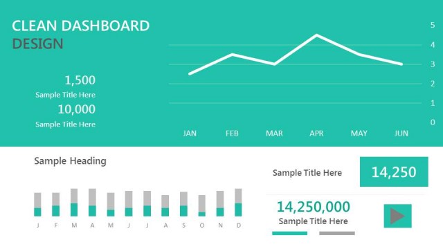 Clean Dashboard Template for PowerPoint