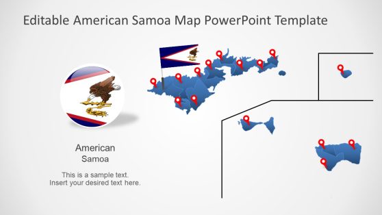 American Samoa PPT Map Slide 