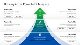 Free Growing Arrow Infographic Slide PPT Template