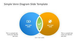 Simple Venn Diagram Template Infographics Slide